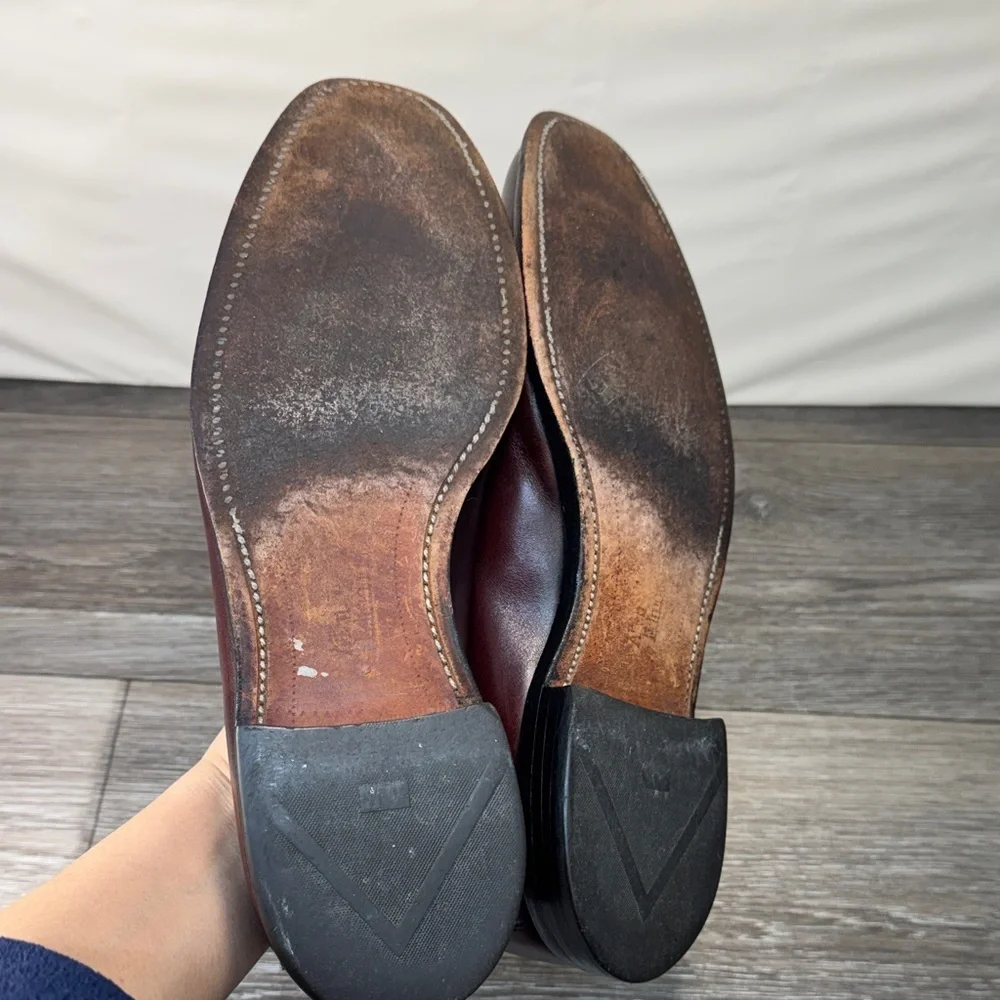 Allen Edmonds Men's Brown Leather Loafers size 10 (j210)
